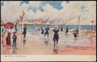 Bathing at Brighton Beach,
Coney Island.