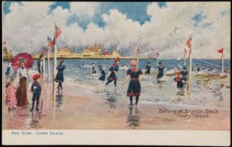 Bathing at Brighton Beach,
Coney Island.