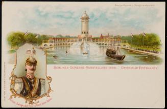 BERLINER GEWERBE-AUSSTELLUNG 1896. OFFICIELLE POSTKARTE.