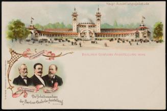 BERLINER GEWERBE-AUSSTELLUNG 1896. OFFICIELLE POSTKARTE.