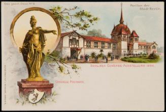 BERLINER GEWERBE-AUSSTELLUNG 1896. OFFICIELLE POSTKARTE.