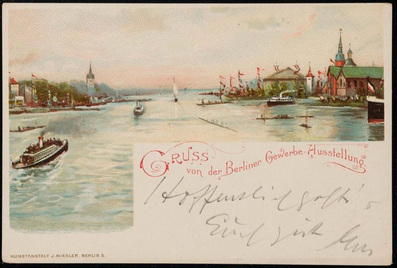 Gruss von der Berliner Gewerbe Ausstellung.
