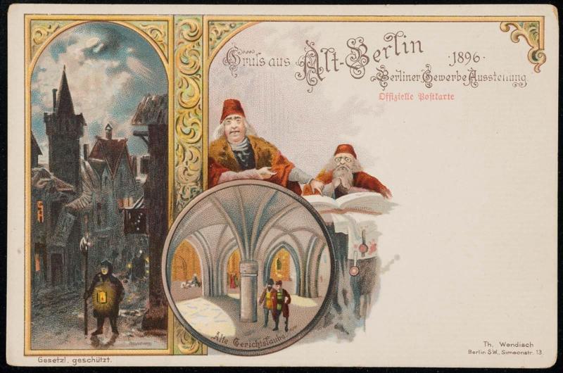 Alt-Berlin Berliner Gewerbe Ausstellung 1896.