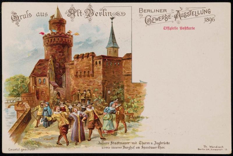 Grufs aus Alt-Berlin Berliner Gewerbe Ausstellung 1896.