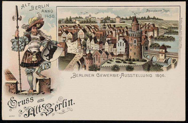 BERLINER GEWERBE AUSSTELLUNG 1896.
