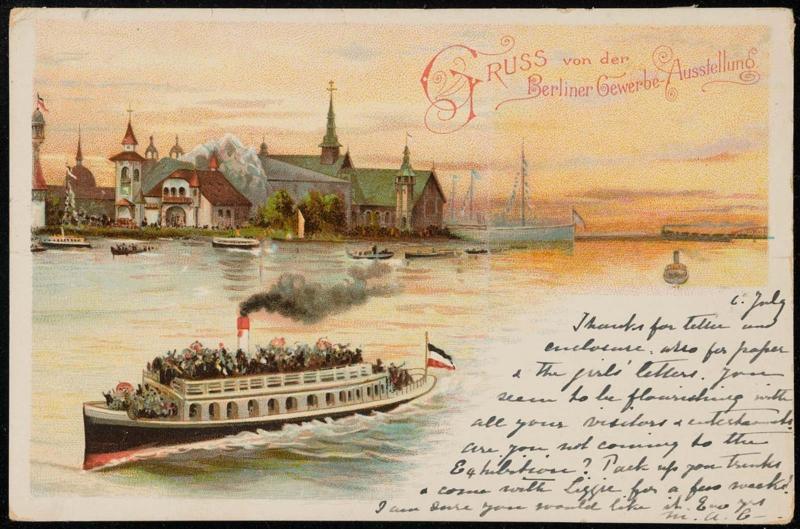 Gruss von der Berliner GEWERBE AUSSTELLUNG.
