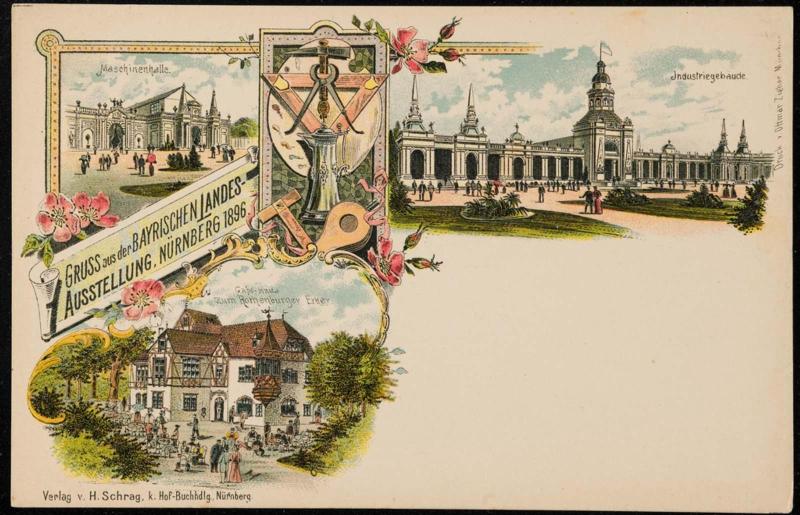 GRUSS aus der BAYRISCHEN LANDES-AUSSTELLUNG, NÜRNBERG 1896.