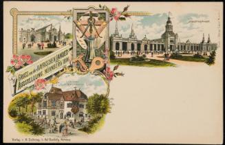 GRUSS aus der BAYRISCHEN LANDES-AUSSTELLUNG, NÜRNBERG 1896.