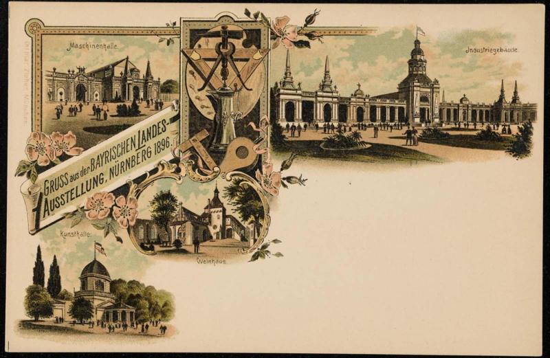GRUSS aus der BAYRISCHEN LANDES-AUSSTELLUNG, NÜRNBERG 1896.