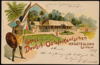 GRUSS Von der Deutsch-Ostafrikanischen AUSSTELLUNG LEIPZIG 1897.
