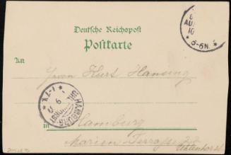 Allgemeine Gartenbau Ausstellung Hamburg 1897.