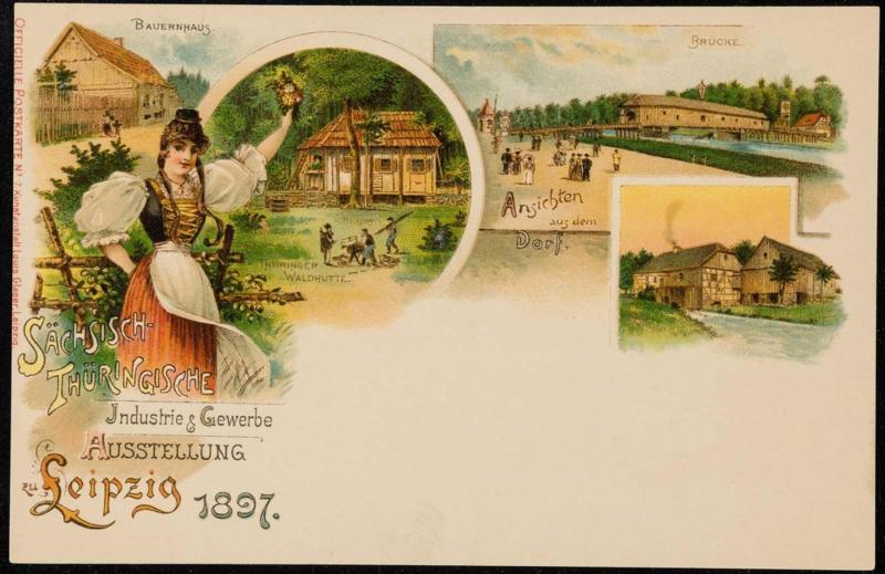SÄCHSISCH-THÜRINGISCHE Industrie & Gewerbe  AUSSTELLUNG zu Leipzig 1897.