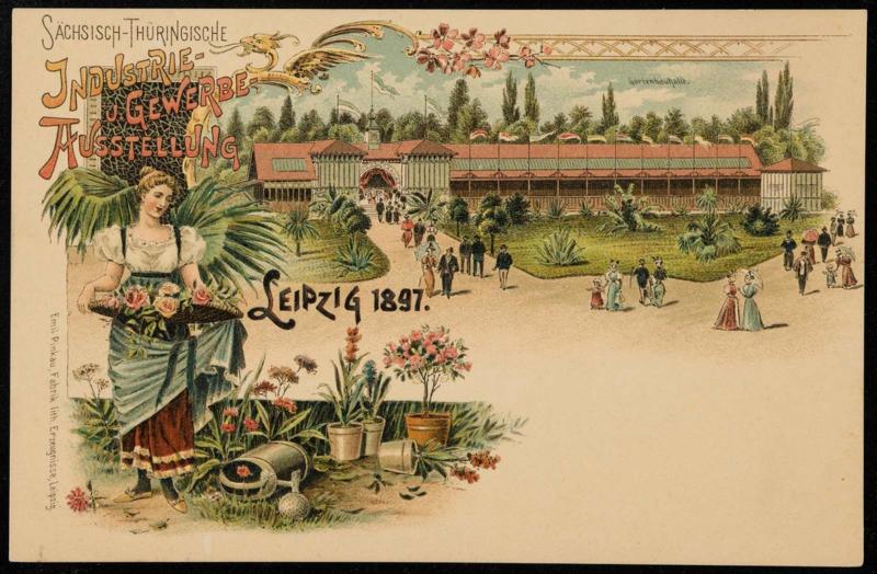 SÄCHSISCH-THÜRINGISCHE INDUSTRIE & GEWERBE AUSSTELLUNG LEIPZIG 1897.