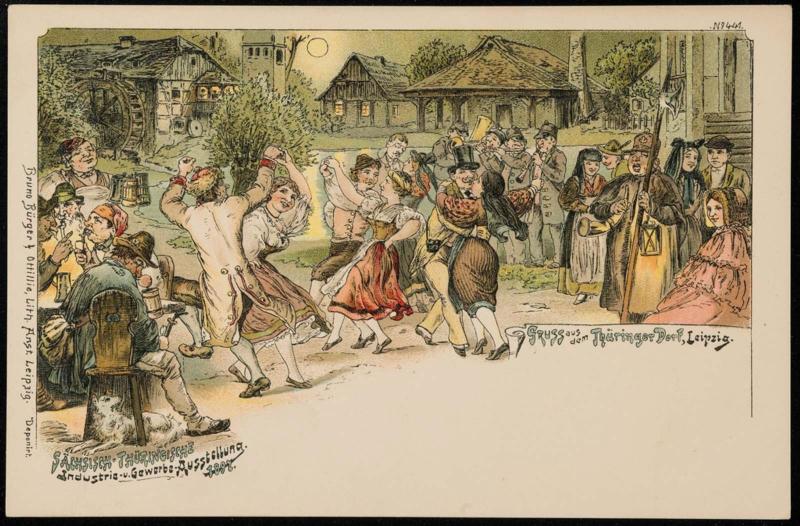 Gruss aus dem Thüringer Dorf, Leipzig.