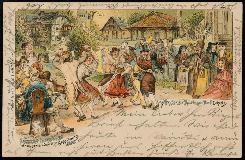 Gruss aus dem Thüringer Dorf, Leipzig.