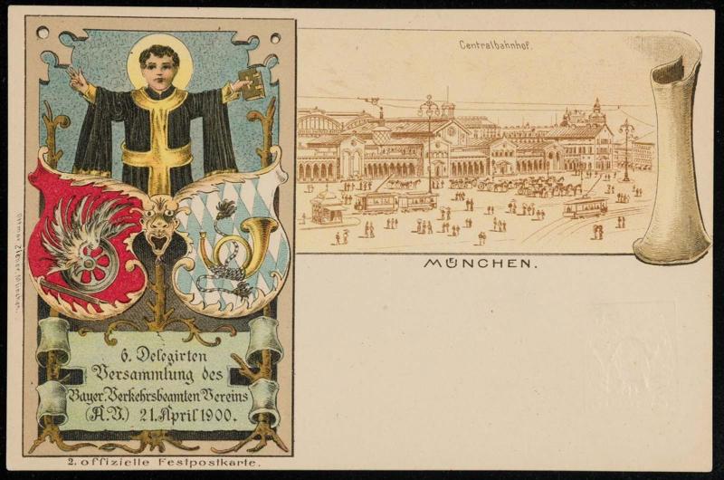 6. Delegirten Versammlung des Bayer. Berkehrsbeamten Bereins (A.D.) 21. April 1900.