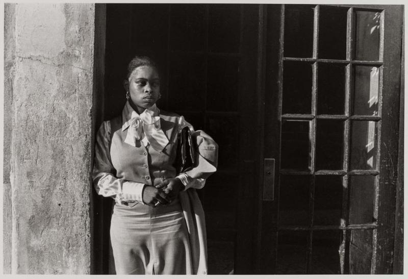 Woman Waiting in Doorway