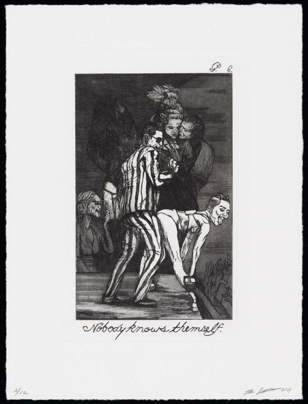 The Caprichos, Suite 2, Plate 6: Nobody knows themself