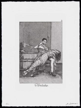 The Caprichos, Suite 2, Plate 9: Tantalus