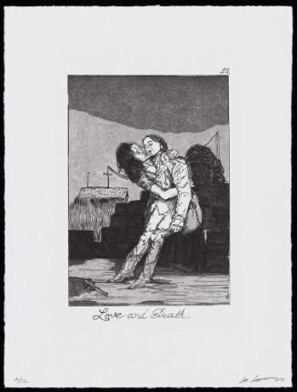 The Caprichos, Suite 2, Plate 10: Love and Death