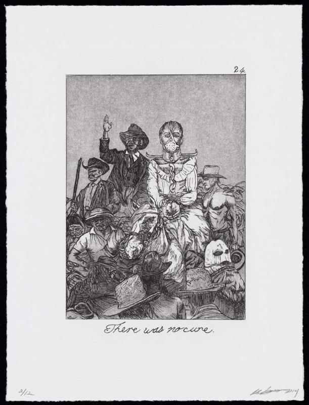 The Caprichos, Suite 2, Plate 24: There was no cure
