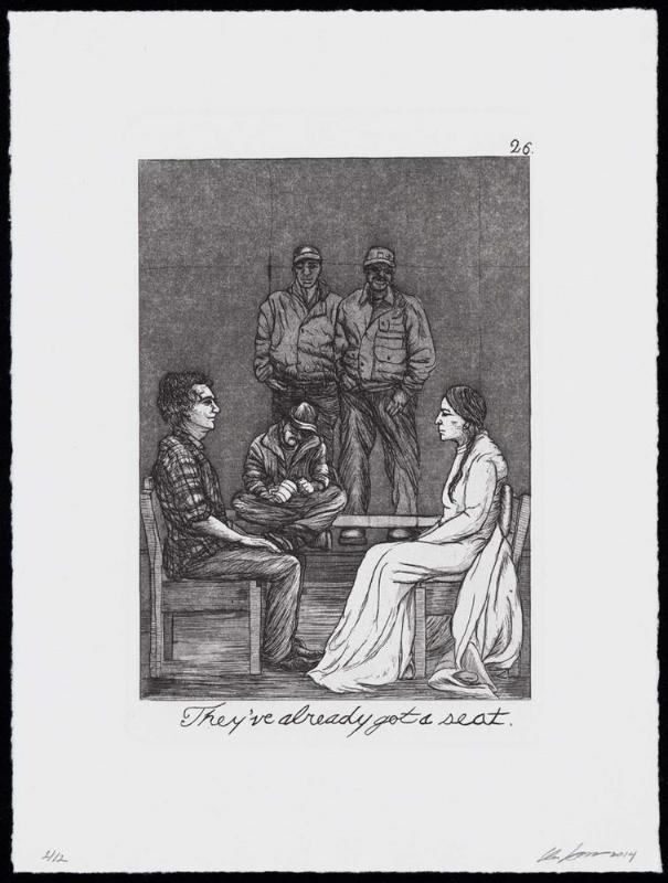 The Caprichos, Suite 2, Plate 26: They've already got a seat.