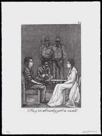 The Caprichos, Suite 2, Plate 26: They've already got a seat.