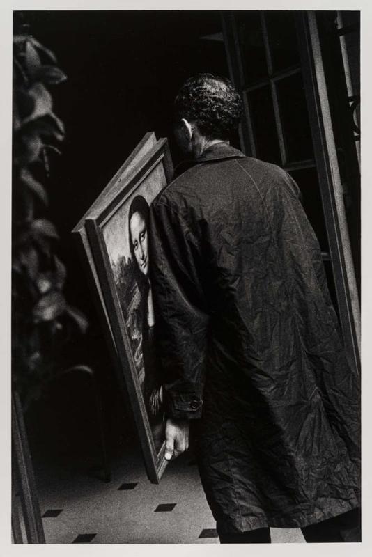 Untitled, (Men carrying Mona Lisa)