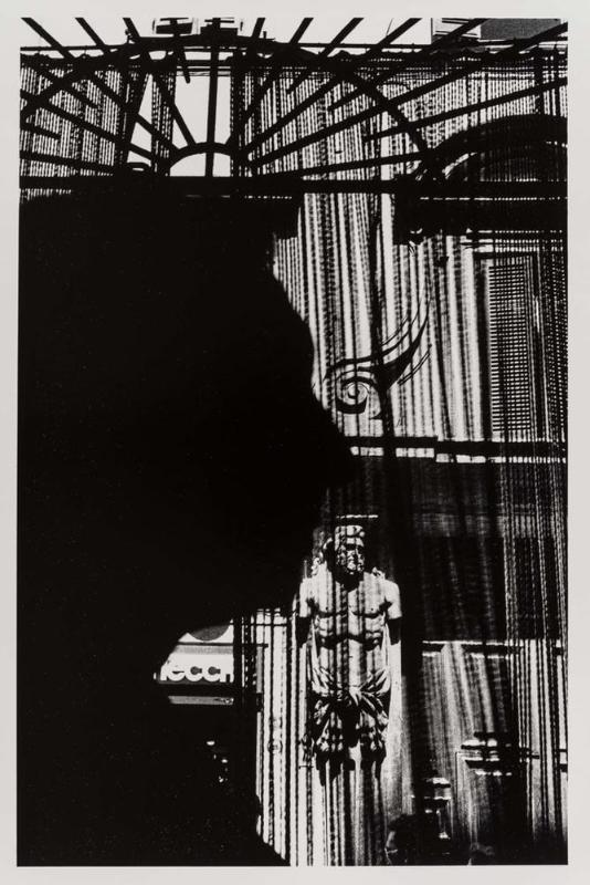 Untitled (Shadow Profile in Front of a Gate)