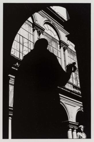 Untitled (Shadowed Statue in an Archway)