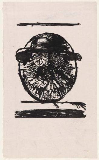 Oval Portrait of a Bearded Man