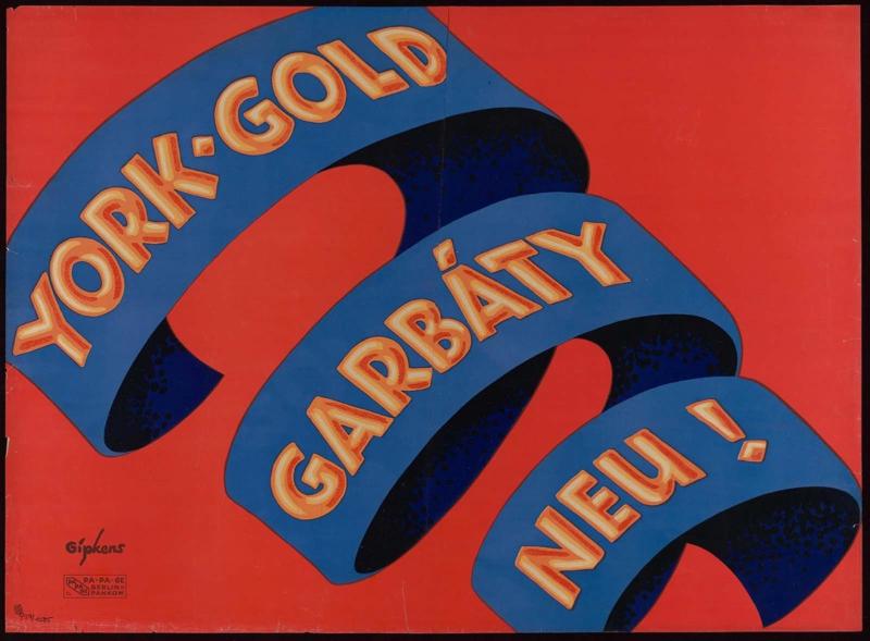 York-Gold, Garbáty. Neu!