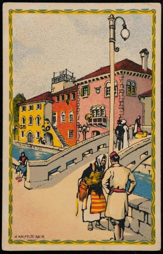 Dalmatinische Wohnhäuser.