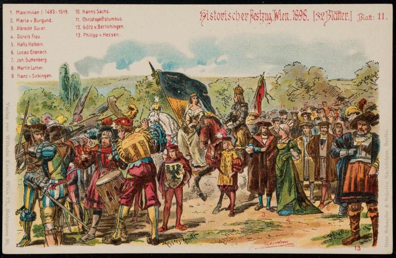 Historischer Festzug. Wien. 1898 [32 Blätter.] Blatt:11.