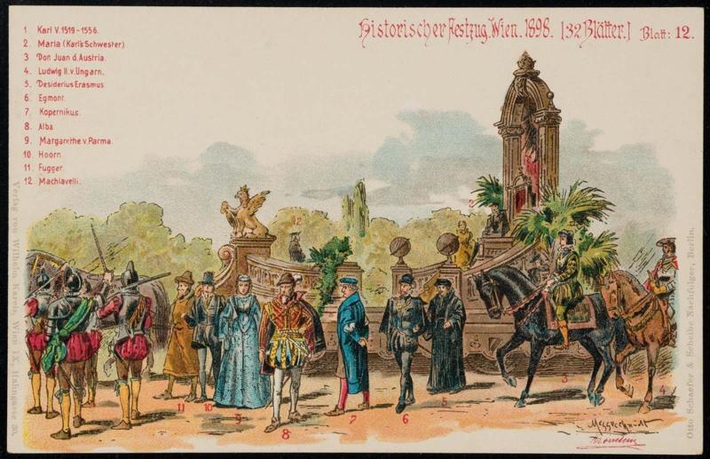 Historischer Festzug. Wien. 1898 [32 Blätter.] Blatt:12.