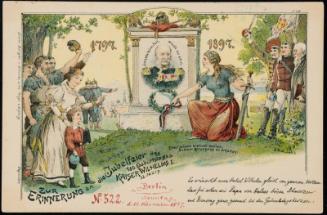 ZUR ERINNERUNG an die Jubelfeier des 100. Geburtstages KAISER WILHELMS I. 11. März.