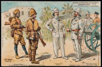 MILITAR-INFORMATIONS-POSTKARTEN. 
I.DEUTSCHES REICH No. 16.
Kaiserliche Schrutztruppen in OST-AFRIKA.