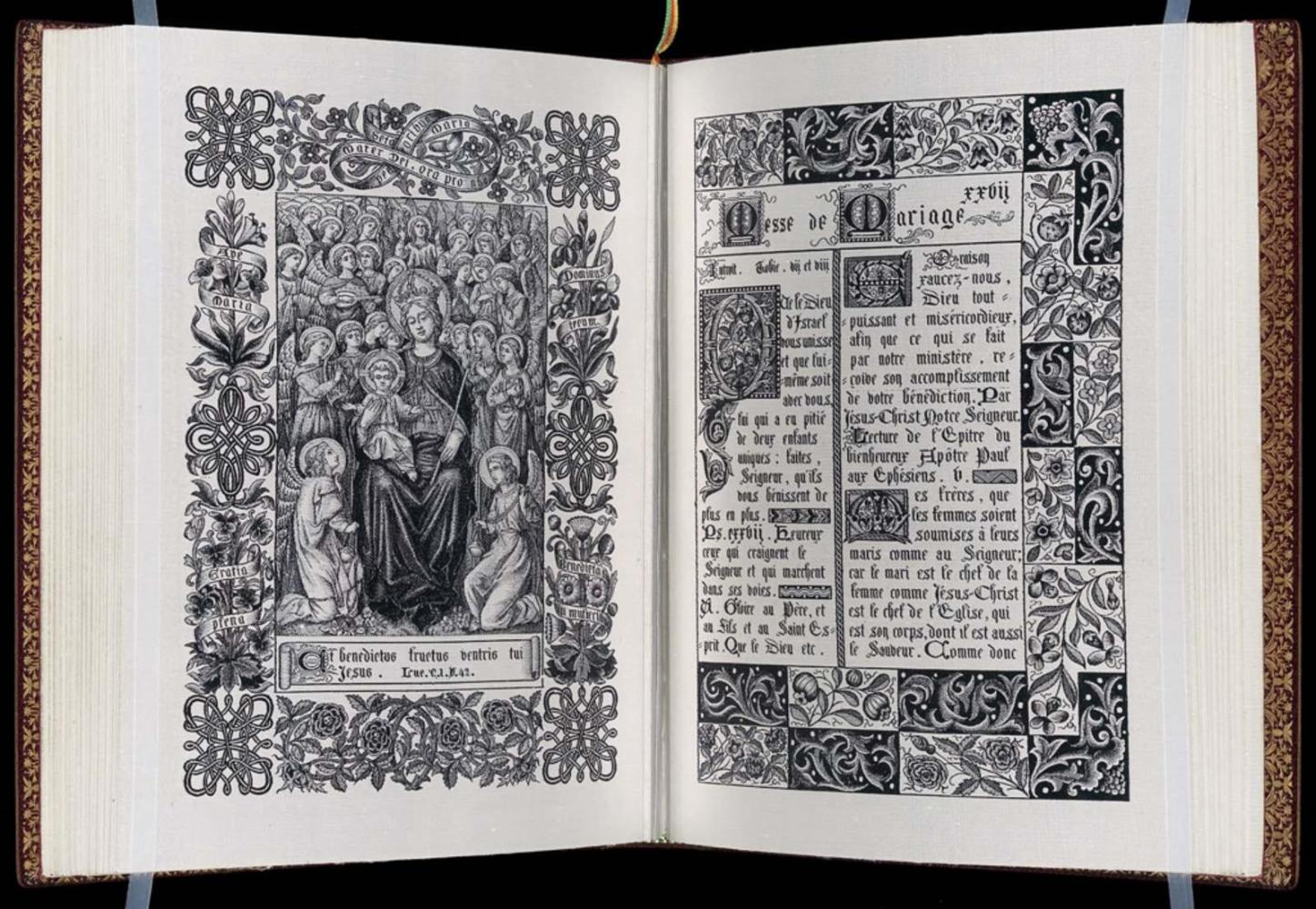 Livre de prières tissé d’après les enluminures des manuscrits du XIVe au XVIe siècle