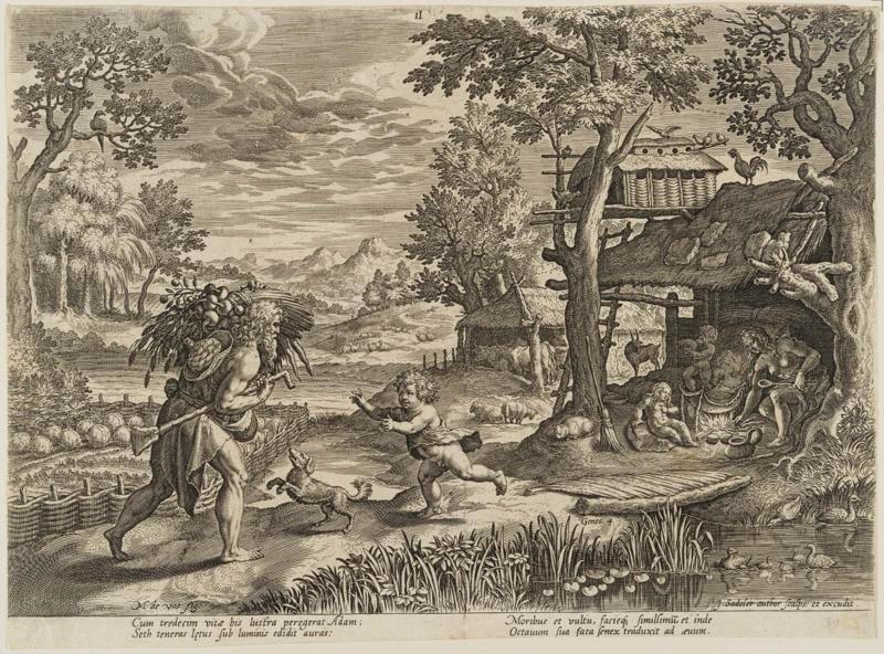 The History of the Family of Seth: Adam with Seth and family