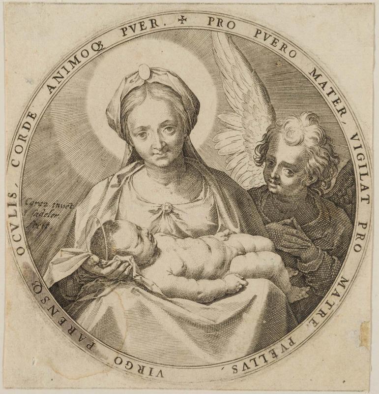 Virgin and Sleeping Child on her Lap