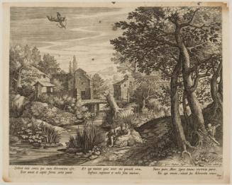 Landscape with an Ill-assorted Couple, Threatened by Death