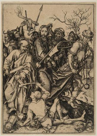 The Betrayal and Capture of Christ (from the Passion of Christ series, the 2nd of 12 plates)