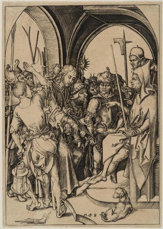 Christ Before Annas (from the Passion of Christ series, 3rd of 12 plates)
