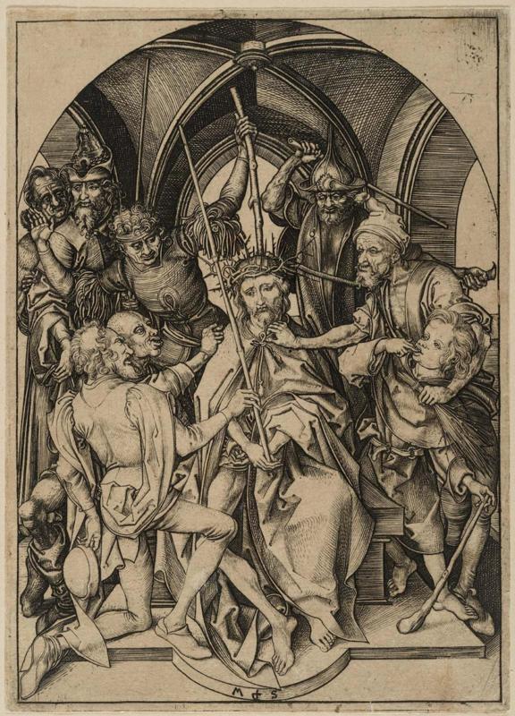 Christ Crowned with Thorns (from the Passion of Christ series, 5th of 12 plates)