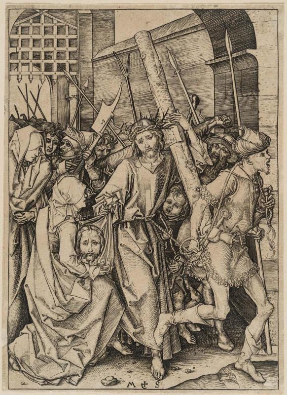 Christ Carrying the Cross (from the Passion of Christ series, 8th of 12 plates)