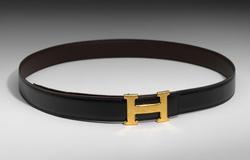 "H" Gold Belt Buckle