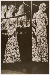 Biba archive: Printed wool jersey polo necked dress