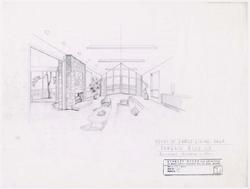 Study of Family Living Area, Dembro House, Pocasset, Bourne, Massachusetts