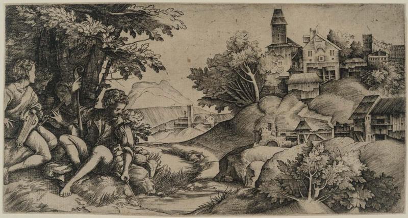 Shepherds in a Landscape