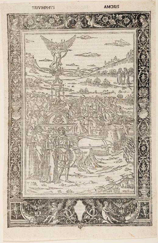 The Triumph of Love (Illustration to Petrarch, Sonetti, Canzone e Trionfi (Venice: Piero Veronese, 1490)